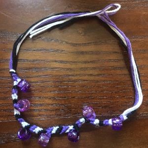 Purple beaded braclet